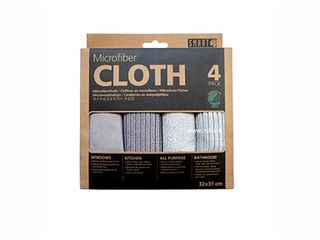 Set višenamjenskih mikrofiber krpa za čišćenje 4/1 siva/bež E-1124-4