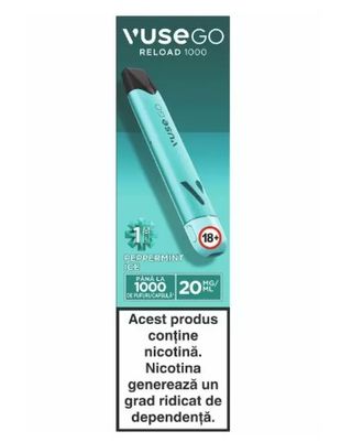 Dispozitiv VUSE GO RELOAD 1000  (device + rezerva) - Peppermint Ice