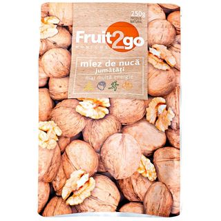 FRUIT2GO Miez de nuci sferturi 250g