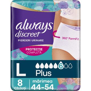 Always Discreet Inco Pants L 8 Buc