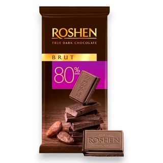 Ciocolată neagră Roshen BRUT 80% 85g
