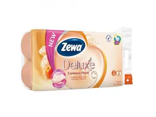 Hartie Igienica Cu Parfum De Piersica Zewa Deluxe Cashmere 8 Role, 3 Straturi