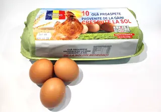 Oua categoria M, cod 2, Avicola Mehedinti, 10 bucati