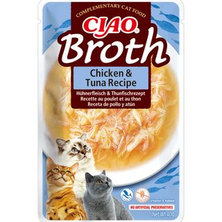 Hrana umeda pentru pisici Ciao Cat Supa Pui&Ton 40g