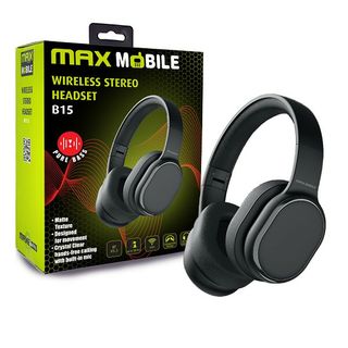 MAXMOBILE bluetooth slušalice HEADSET STEREO B15 crne