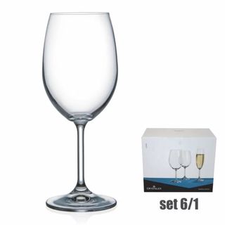 ČAŠE ZA VINO 6/1 450 ml KRISTALIN LARA