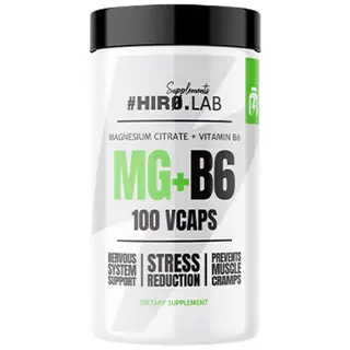 Hero.Lab MG + B6 | Magnesium Citrate + B6 [100 капсули]