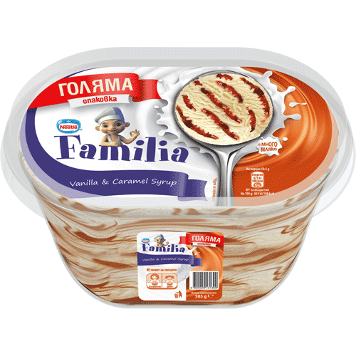 Familia Сладолед ванила/карамелов сироп