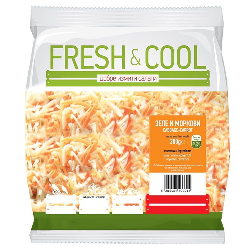 Салата Зеле и Моркови  Fresh&Cool
