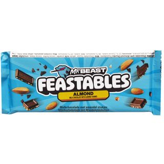 Mr Beast, Ciocolata cu lapte si bucati de migdale 60g (ID 69936)