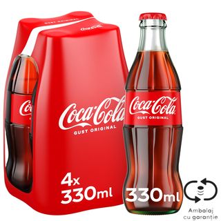 Coca-Cola Gust Original, Bautura racoritoare carbogazoasa 4x330ml (ID 42772)