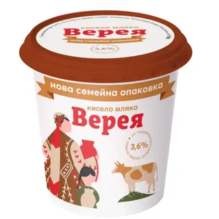 Кисело мляко 3.6% Верея 1 КГ / 38941595