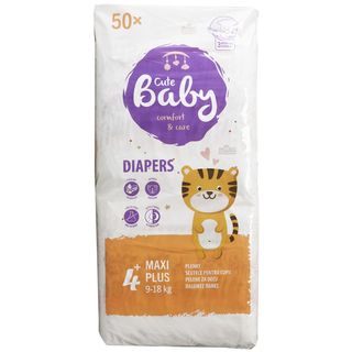 Cute Baby, Scutece bebelusi Marimea 4, 9-18 kg, 50 buc (ID 67801)