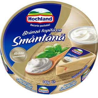 Hochland, Branza topita cu smantana, triunghiuri 140g (ID 21522)