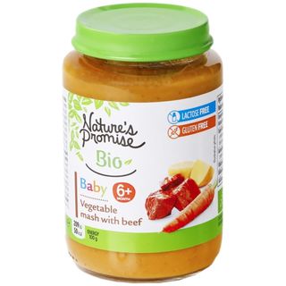 Nature's Promise Bio Baby, Piure de legume cu carne de vita 6+ luni 190g (ID 35206)