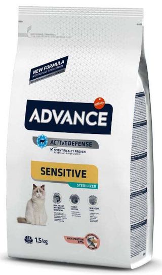 AFFINITY ADVANCE Sterilized Sensitive - Hrană pentru pisici, Somon şi orz 1,5 kg