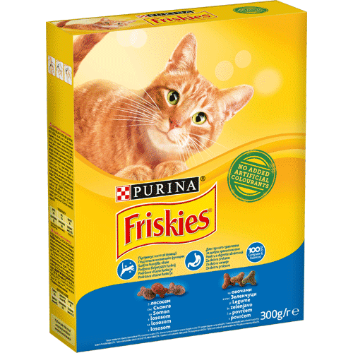 Friskies Суха храна за коте със сьомга