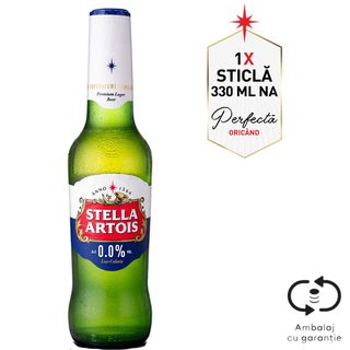 Stella Artois, Bere blonda fara alcool 0.33L (ID 42494)