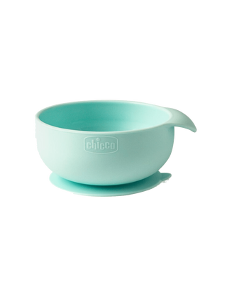 CHICCO MONTE činija vakum silikonska tirkizna 6m+ | 8058664127771