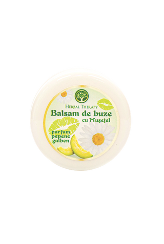 Balsam de buze cu Mușețel (aromă de pepene galben)