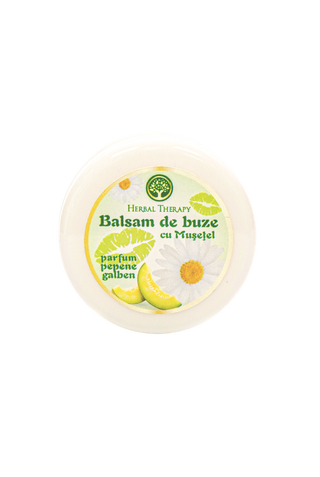 Balsam de buze cu Mușețel (aromă de pepene galben)