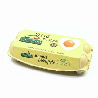 Oua proaspete L ( 63 - 73 g ) Din Ograda 10 bucati