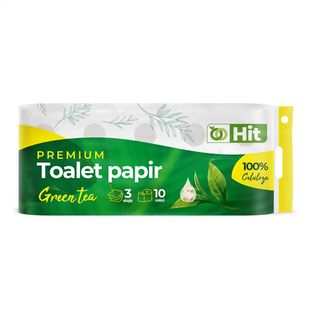Toalet papir 3sl green tea HIT 10 rolni