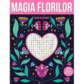 Magia florilor – 1000+ ștrasuri autocolante