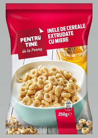 Pentru tine de la PENNY Inele cereale extrudate cu miere 250 g