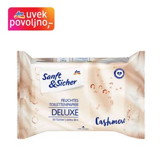 Sanft&Sicher Deluxe vlažni toalet papir - kašmir, 50kom
