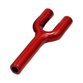 Sniffer/Snorter Dublu in Forma de Y - Rosu