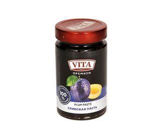 VITA Pastă de prune fără zahăr Twist Off 360g 