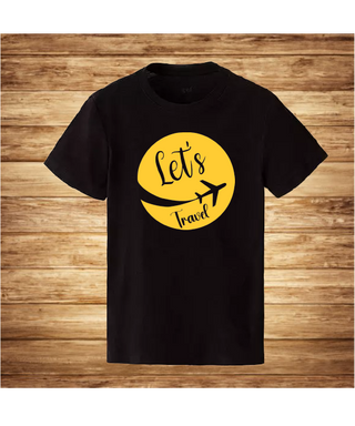 LETS TRAVEL crna muška majica t-shirt veličina L