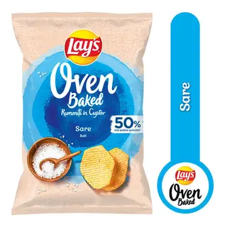 Lay's Baked rumeniti in cuptor, chipsuri din cartofi cu sare 105g