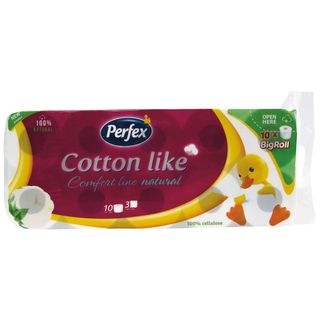 TOALETNI PAPIR 3SL COTTON COMF NATURAL PERFEX 10/1