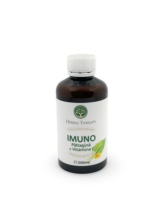 Sirop IMUNO Pătlagină + Vitamina C (Extract de Pătlagină, Podbal, Acid ascorbic)