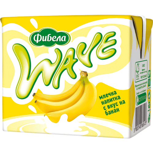 Фибела UHT мляко за пиене банан