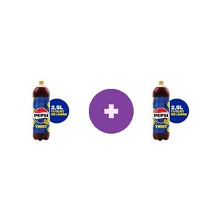 2X Pepsi Twist, Bautura cu Aroma de cola si suc de lamaie, pet, 2.5L