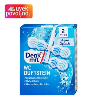 Denkmit Aqua Splash kamen za WC šolju 2x48g