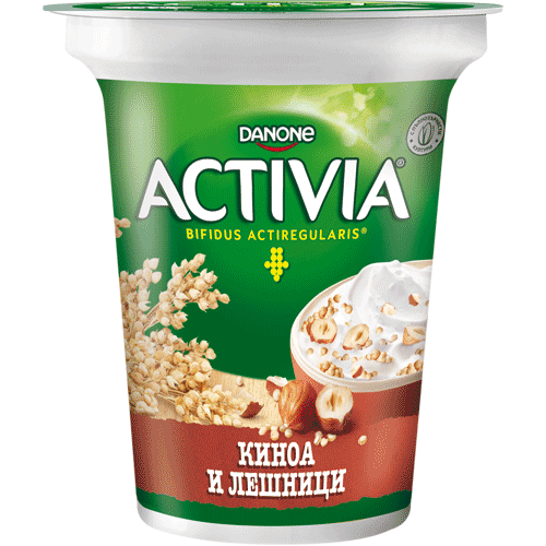 Активиа с киноа и лешници