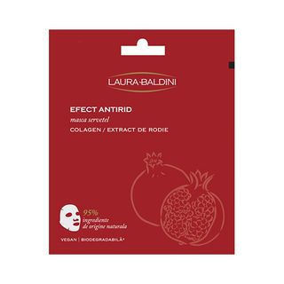 Laura Baldini, Masca servetel antirid cu colagen si extract de rodie
