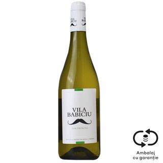 Vila Babiciu, Vin alb Sauvignon Blanc 0.75L (ID 43390)
