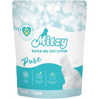 MITZY SILICA GEL PURE, Nisip silicat pentru pisici - 15 L/6,3 kg