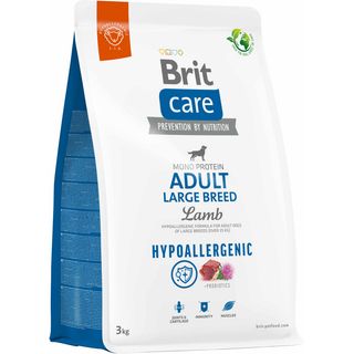 BRIT CARE Hypoallergenic Adult Large Breed, cu Miel şi Orez - 3 kg