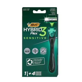 BiC 3 HYBRID Flex 3 SENSITIVE drška za brijač+4 dopune