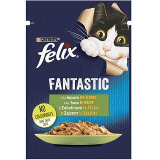 Felix Pouch Fantastic pentru Pisică Iepure, 85g