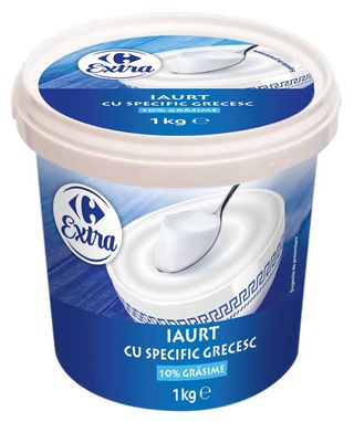 Iaurt Cu Specific Grecesc 10% Grasime 1K Carrefour Extra