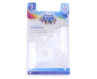 CANPOL cucla za flašicu silikon 12m+ 2 KOM | 5903407181172