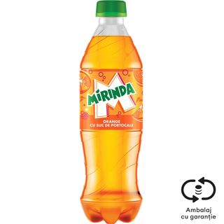 Mirinda, Bautura racoritoare carbogazoasa cu suc de portocale 0.5L (ID 42765)