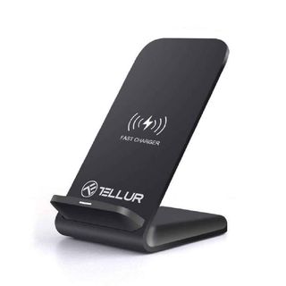 Incarcator wireless birou Tellur 15W, incarcare rapida, compatibil cu Android/iPhone, negru